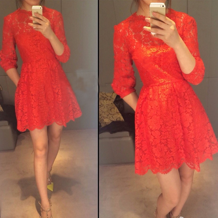Sexy Red Lace Dress Prom Short Evening Party Dress Formal Homecoming Dress Club Dresses On Luulla
