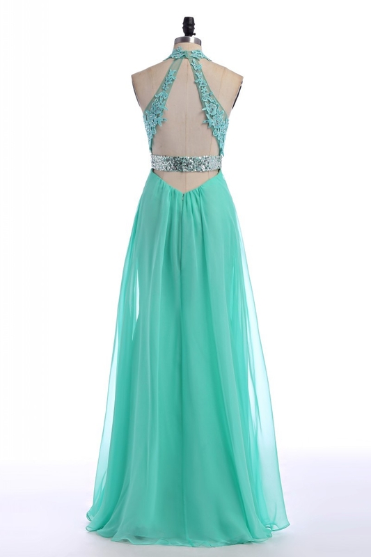VNeck Prom Dress,Halter Prom Dresses,Long Evening Dress on Luulla